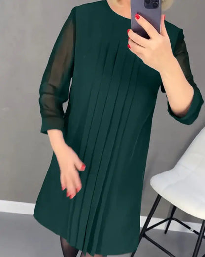 Melina™ - Sukienka z plisowanej dzianiny