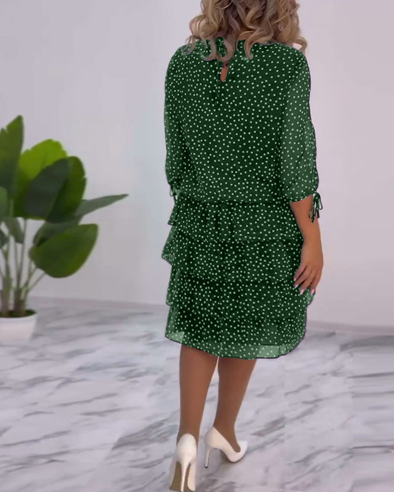 Julie | Elegancka Sukienka w Kropki