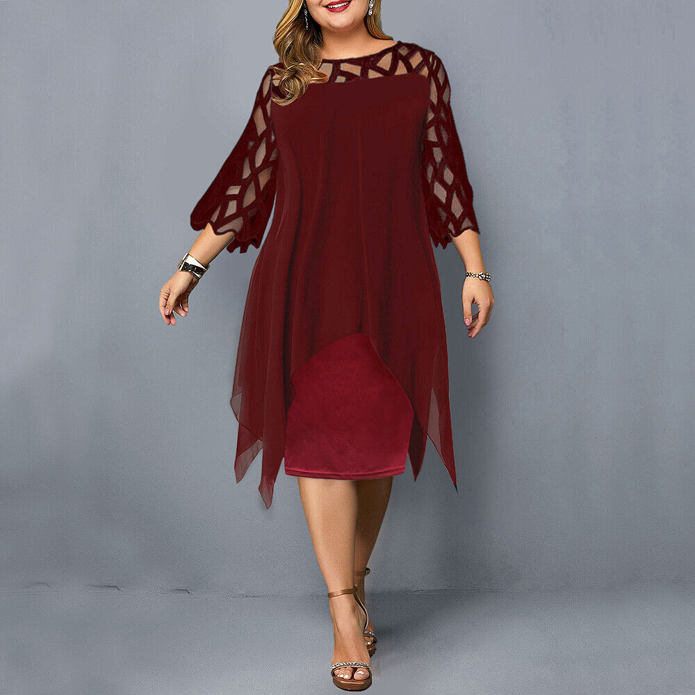 Abelone | Elegancka Oversize Midi Sukienka