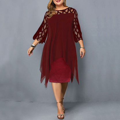 Abelone | Elegancka Oversize Midi Sukienka