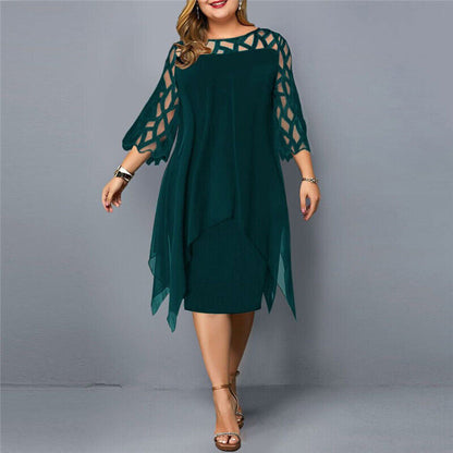Abelone | Elegancka Oversize Midi Sukienka