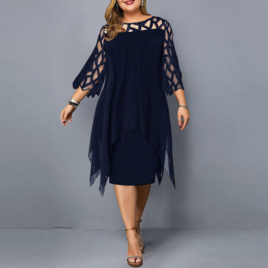 Abelone | Elegancka Oversize Midi Sukienka
