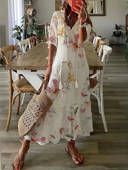 Elise™ | Sukienka Boho z Zakryciem Brzucha