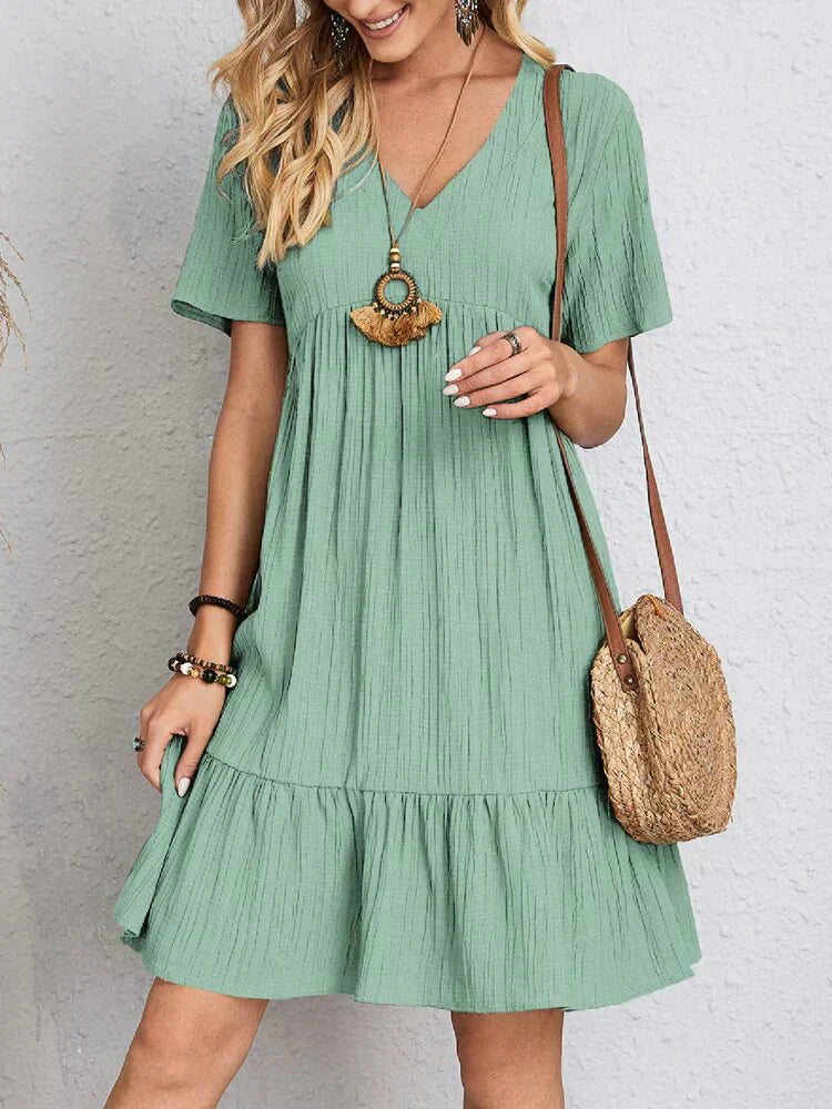 Charlotte | Gradient Boho Casual Sukienka